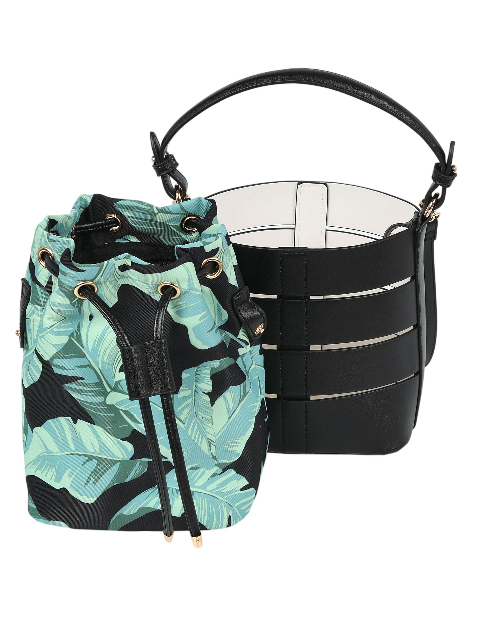 Torebka damska z roślinnym wzorem