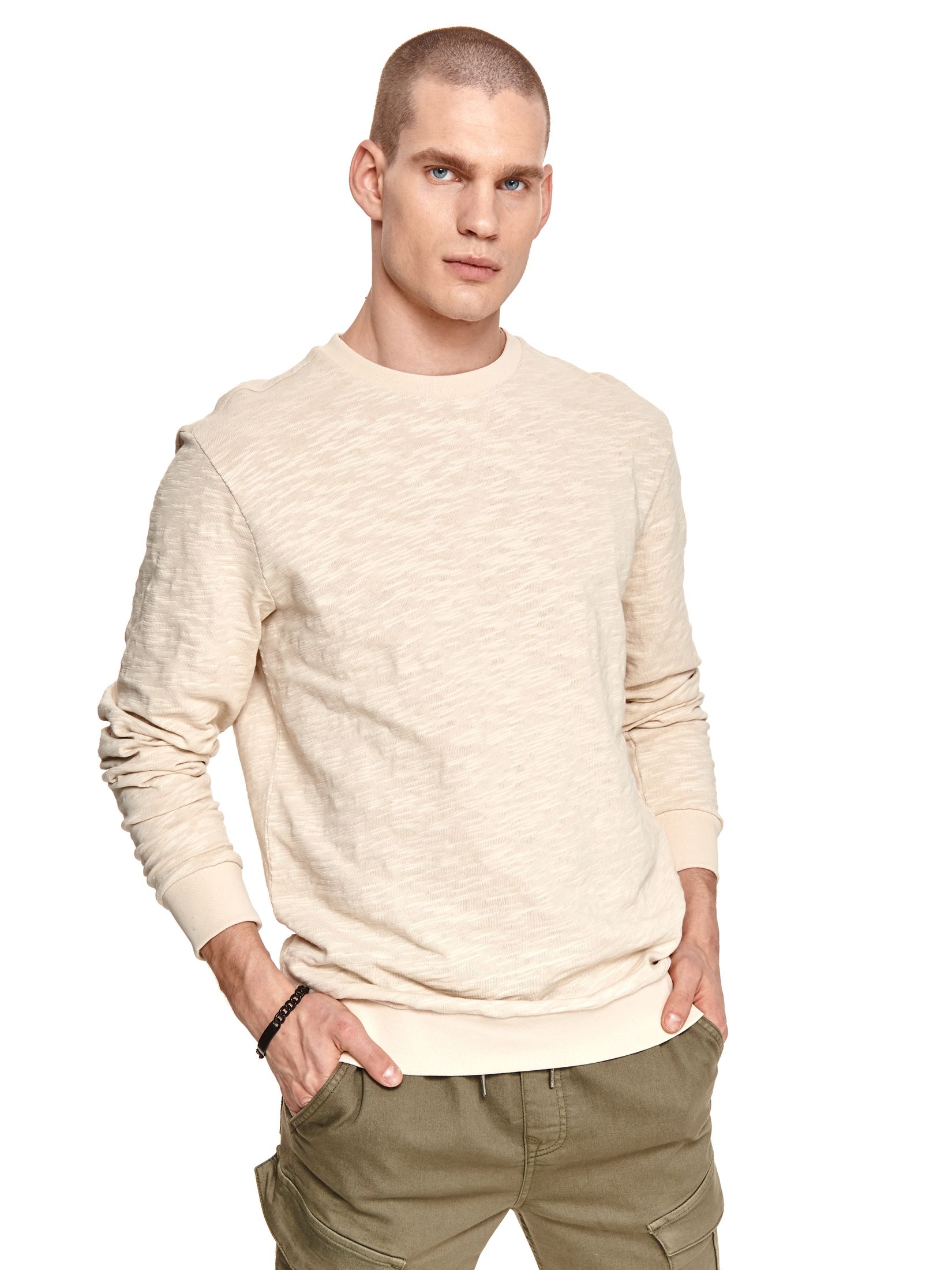 Bluza ze strukturalnej dzianiny