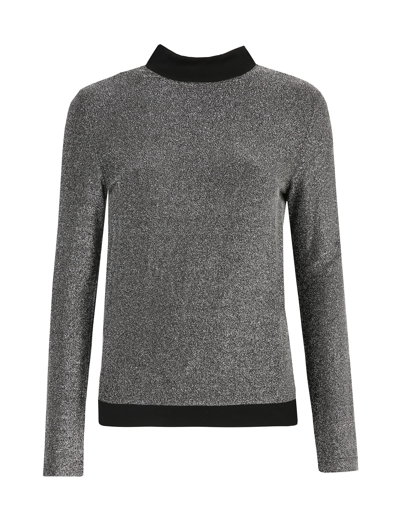 Bluza damska z błyszczącego materiału