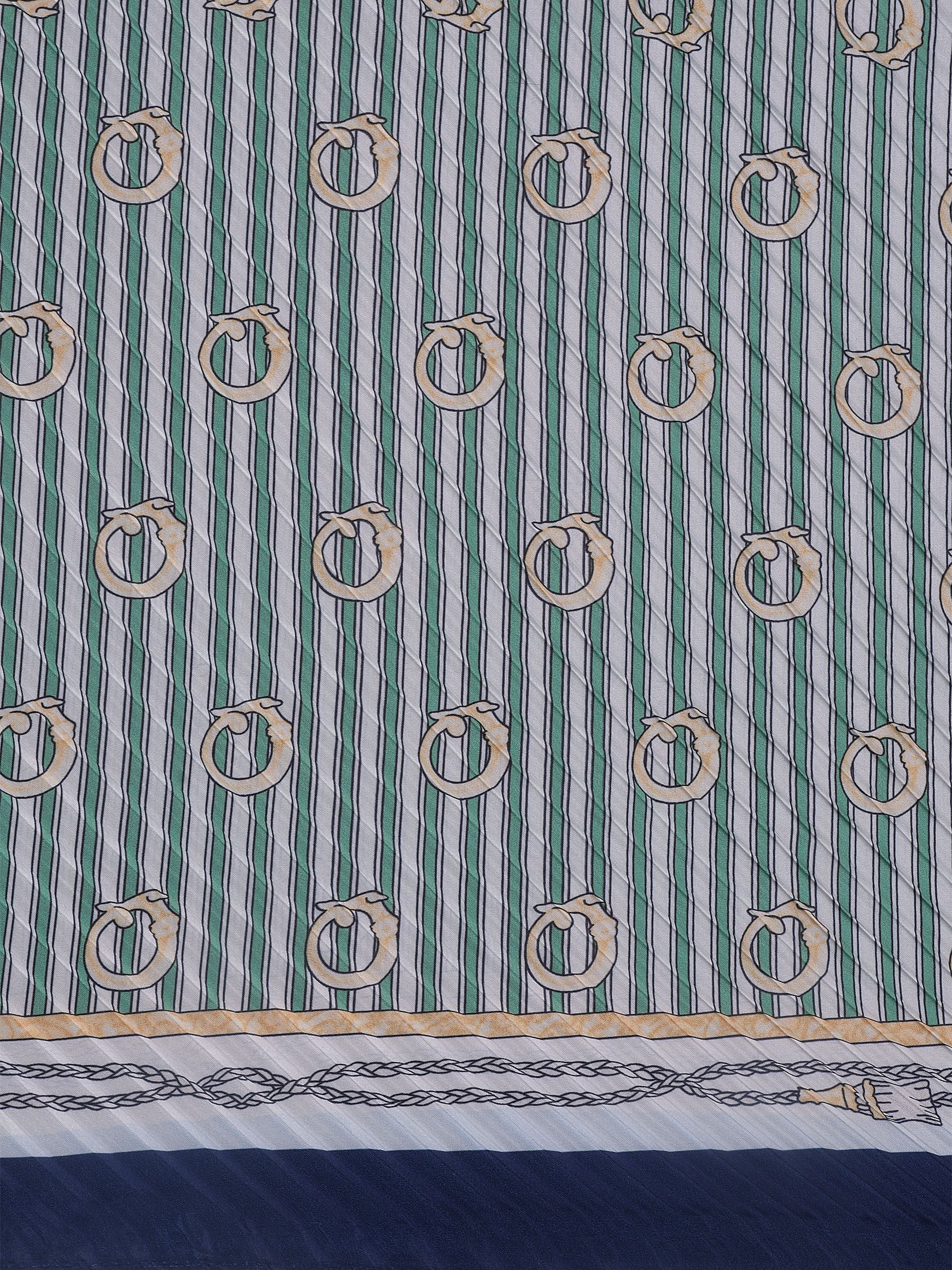 Prążkowana chusta damska