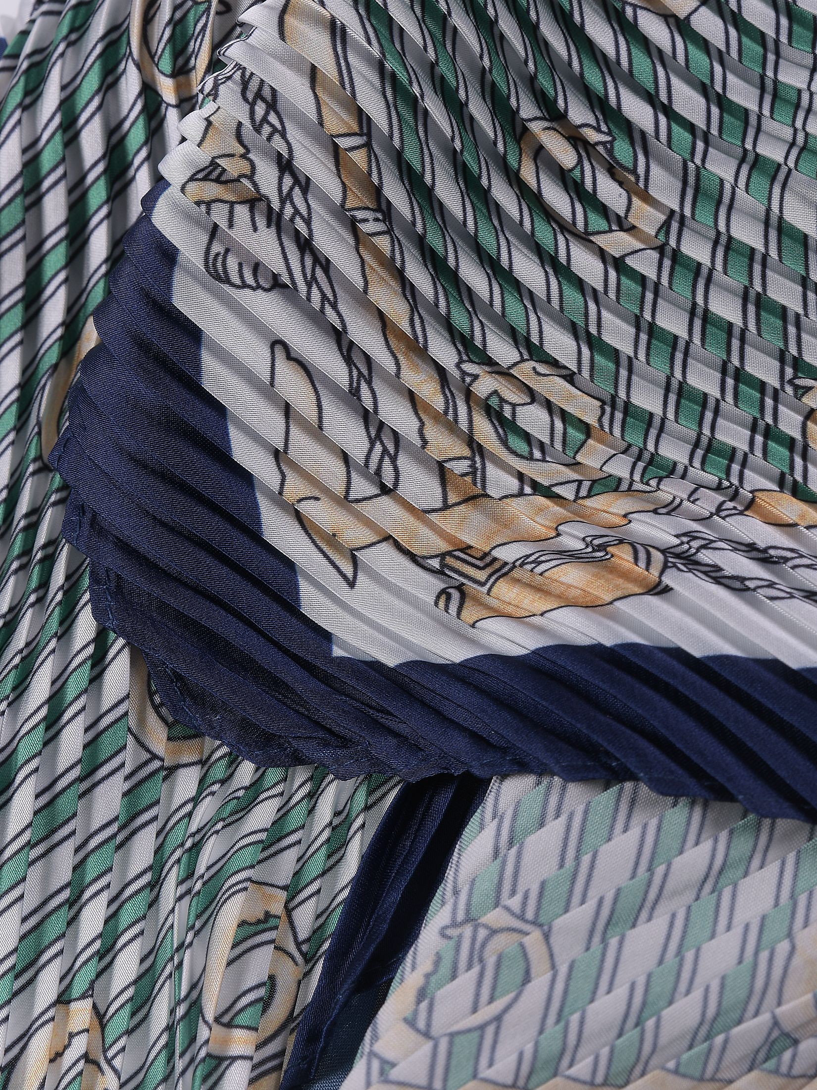 Prążkowana chusta damska