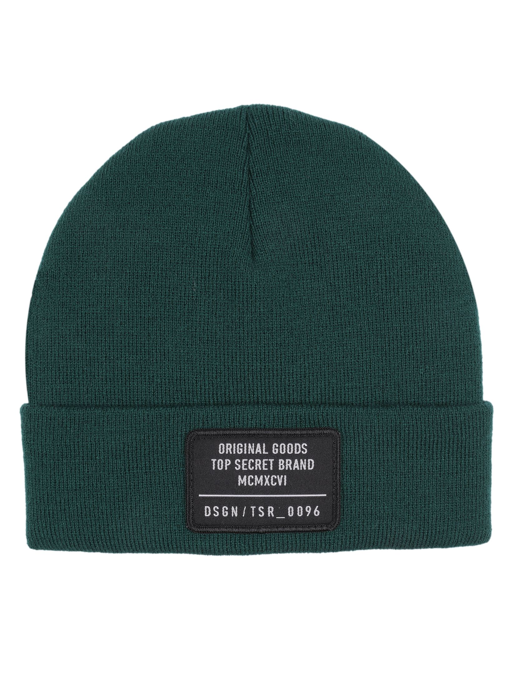 Czapka beanie z naszywką