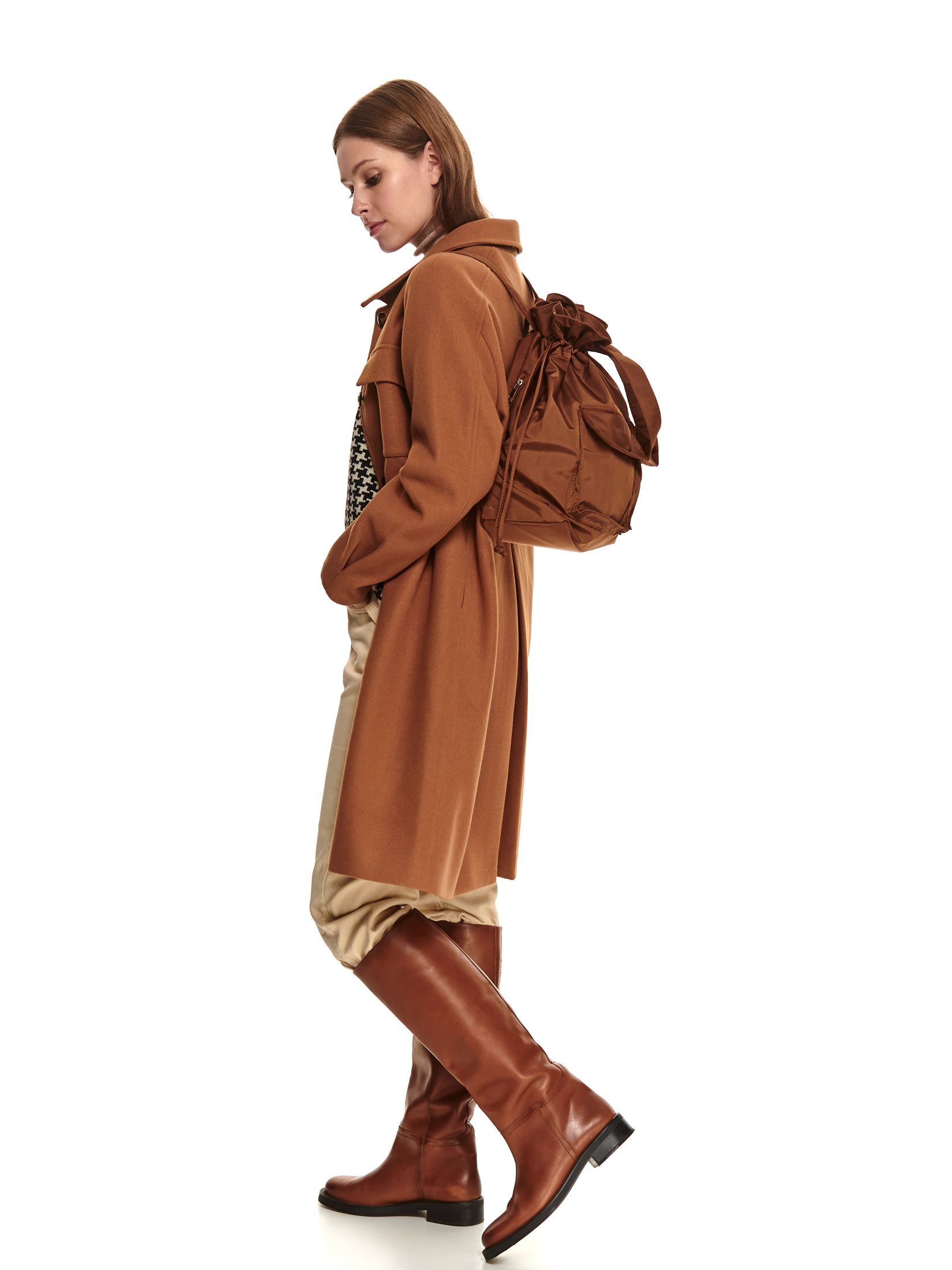 Swetrowa kamizelka w pepitkę