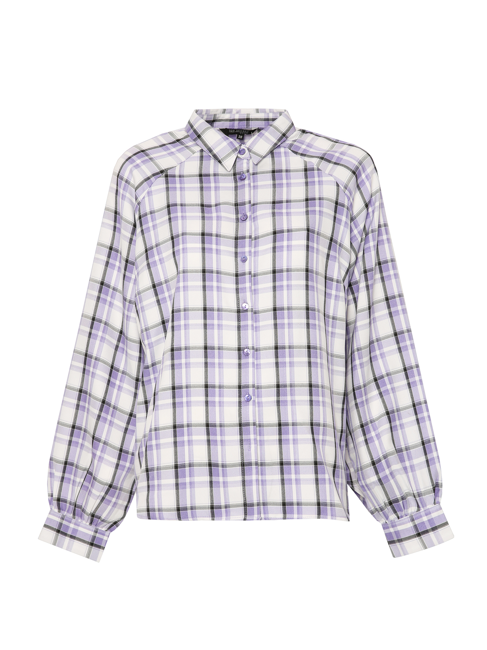 Luźna koszula w kratę