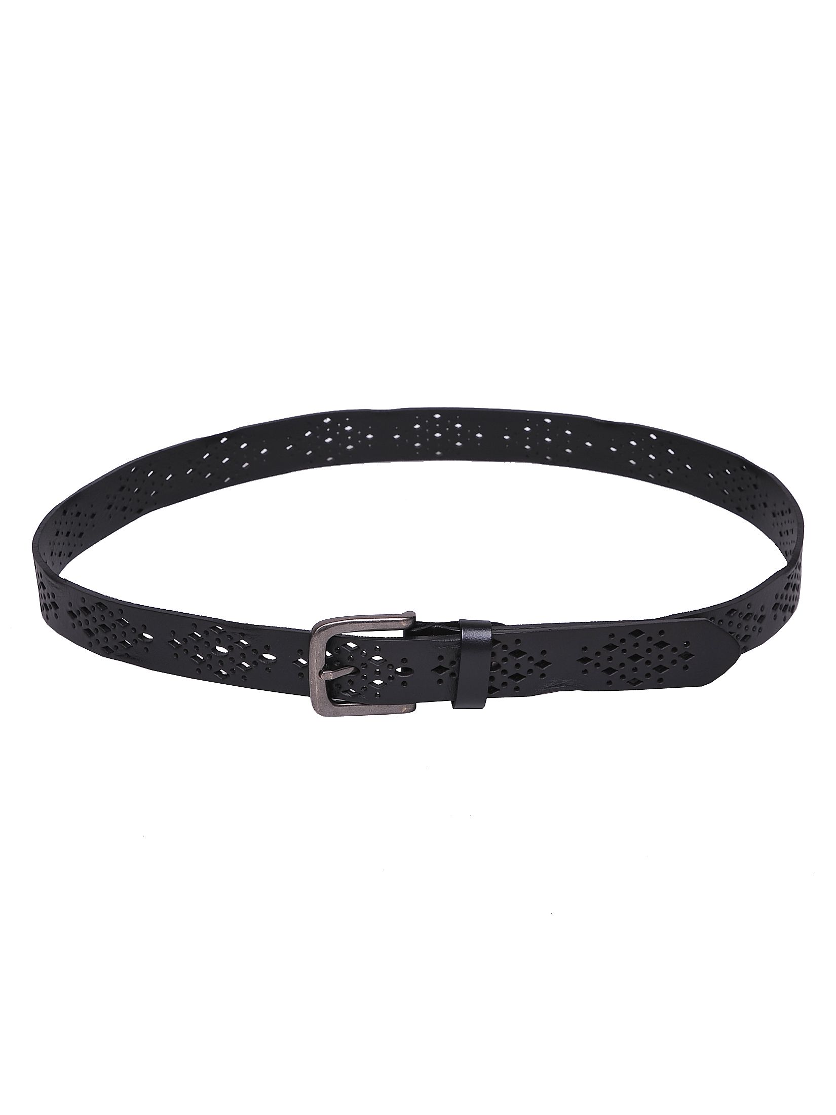 Skórzany ażurowy pasek