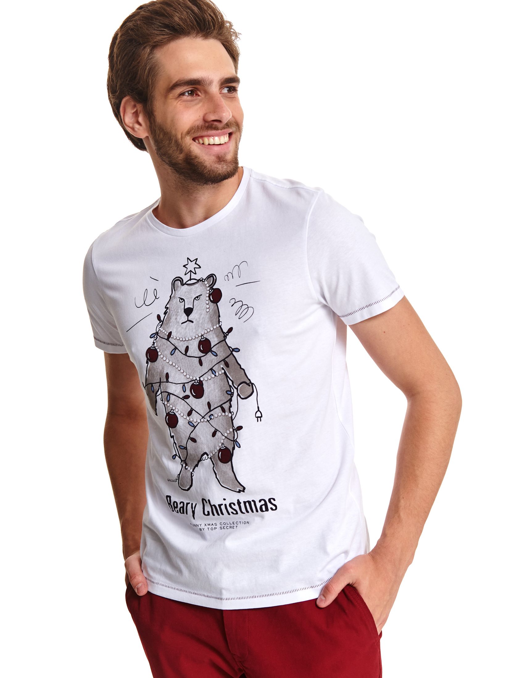 T-shirt w stylu świątecznym