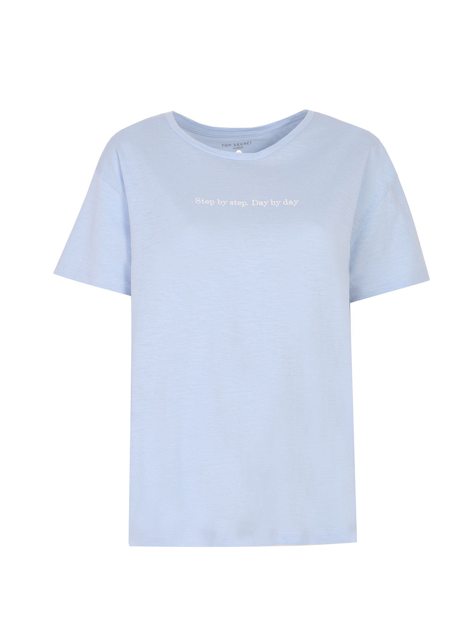 Pastelowy t-shirt z nadrukiem
