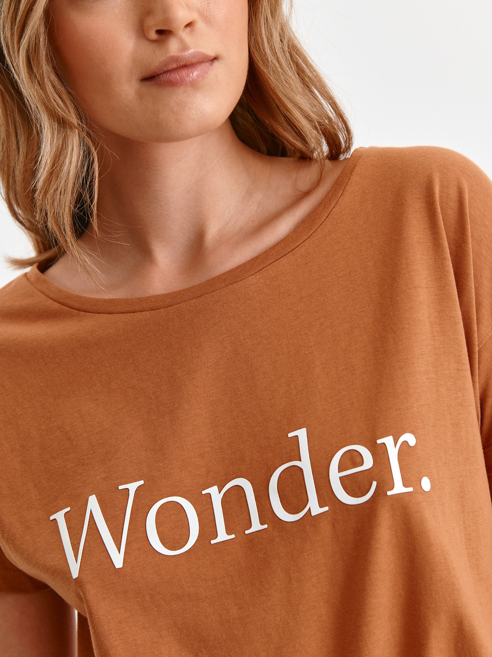 T-shirt krótki rękaw damski z napisem