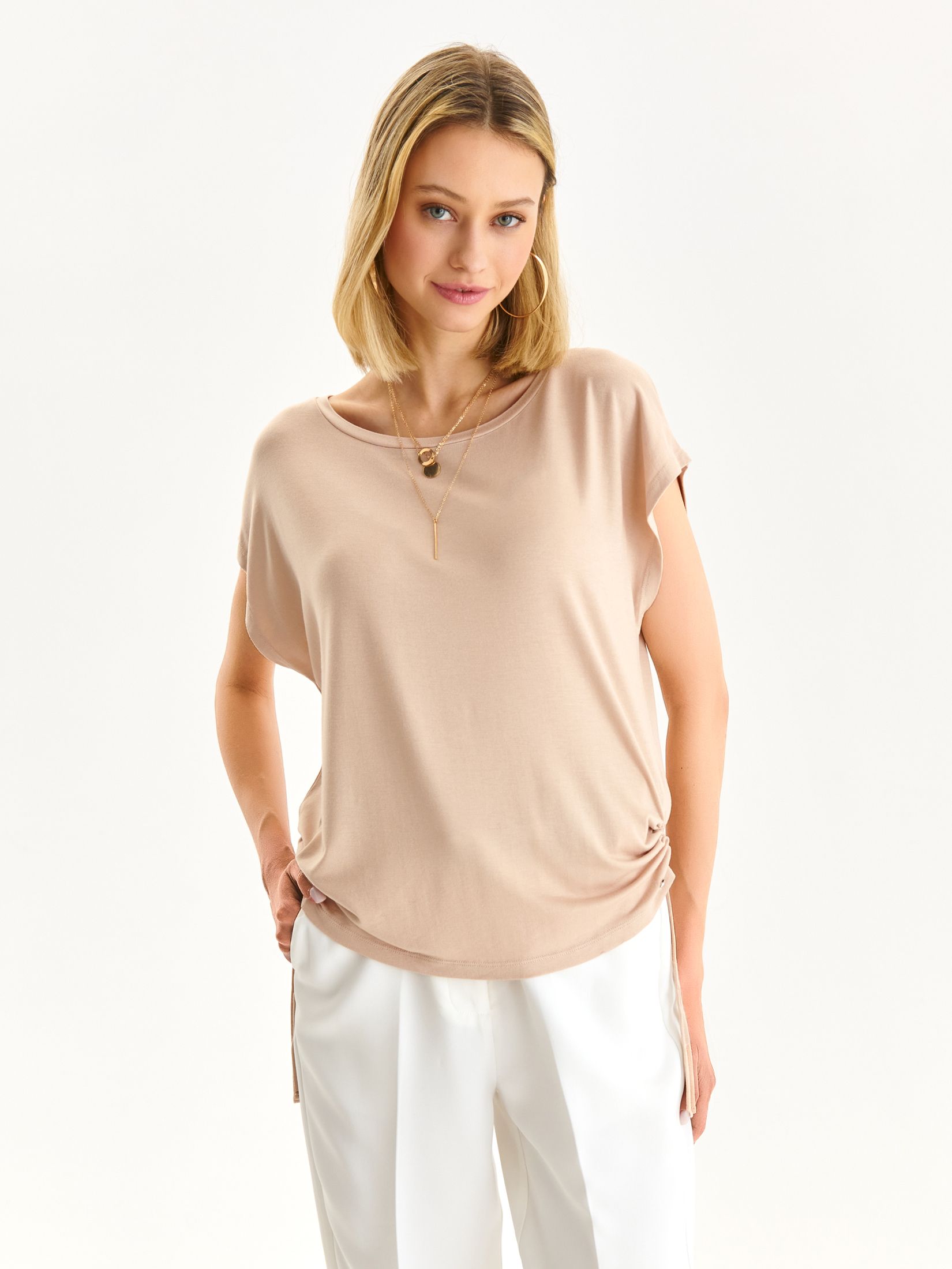 T-shirt damski z rękawem kimono