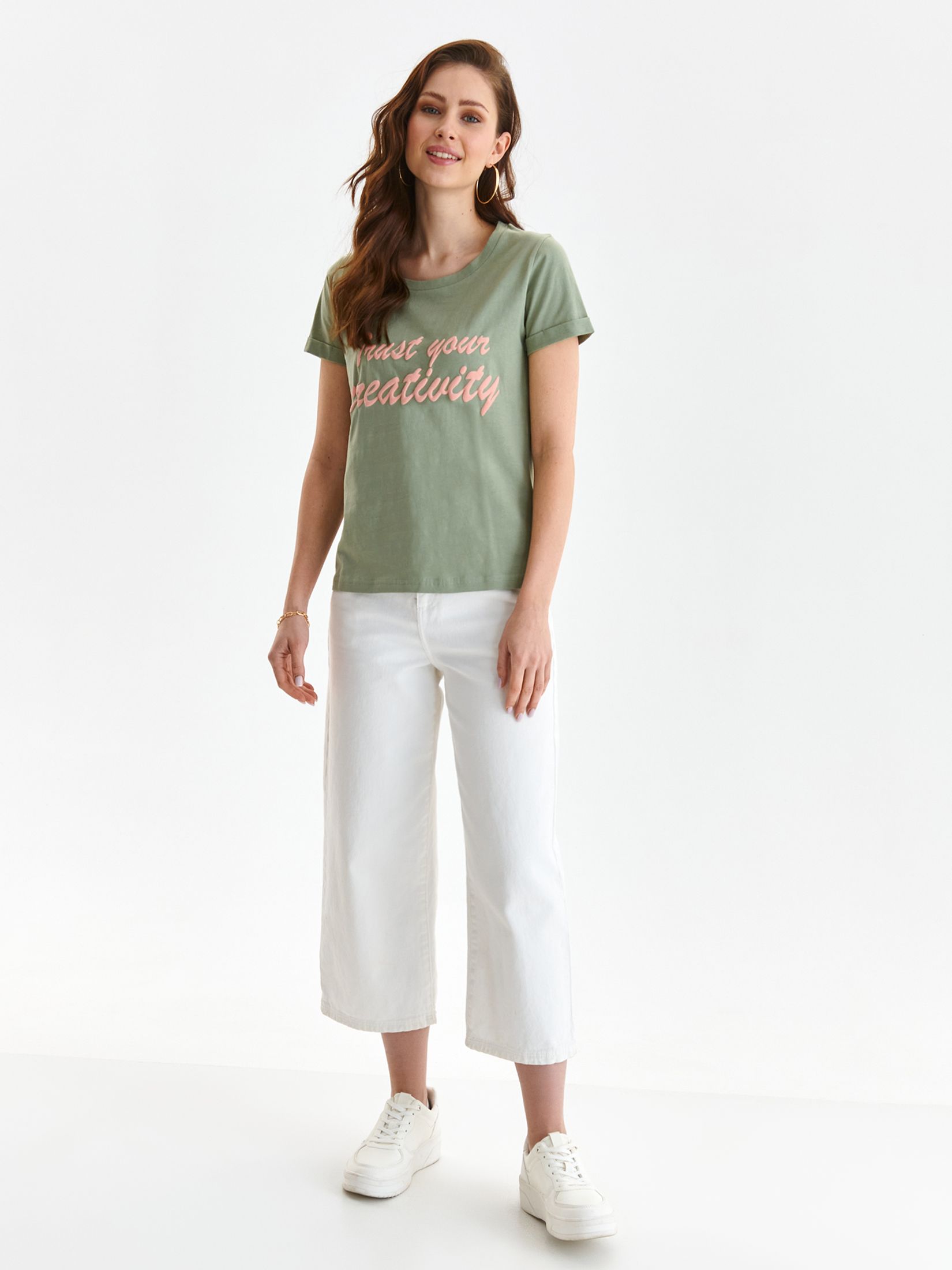 T-shirt damski z napisem