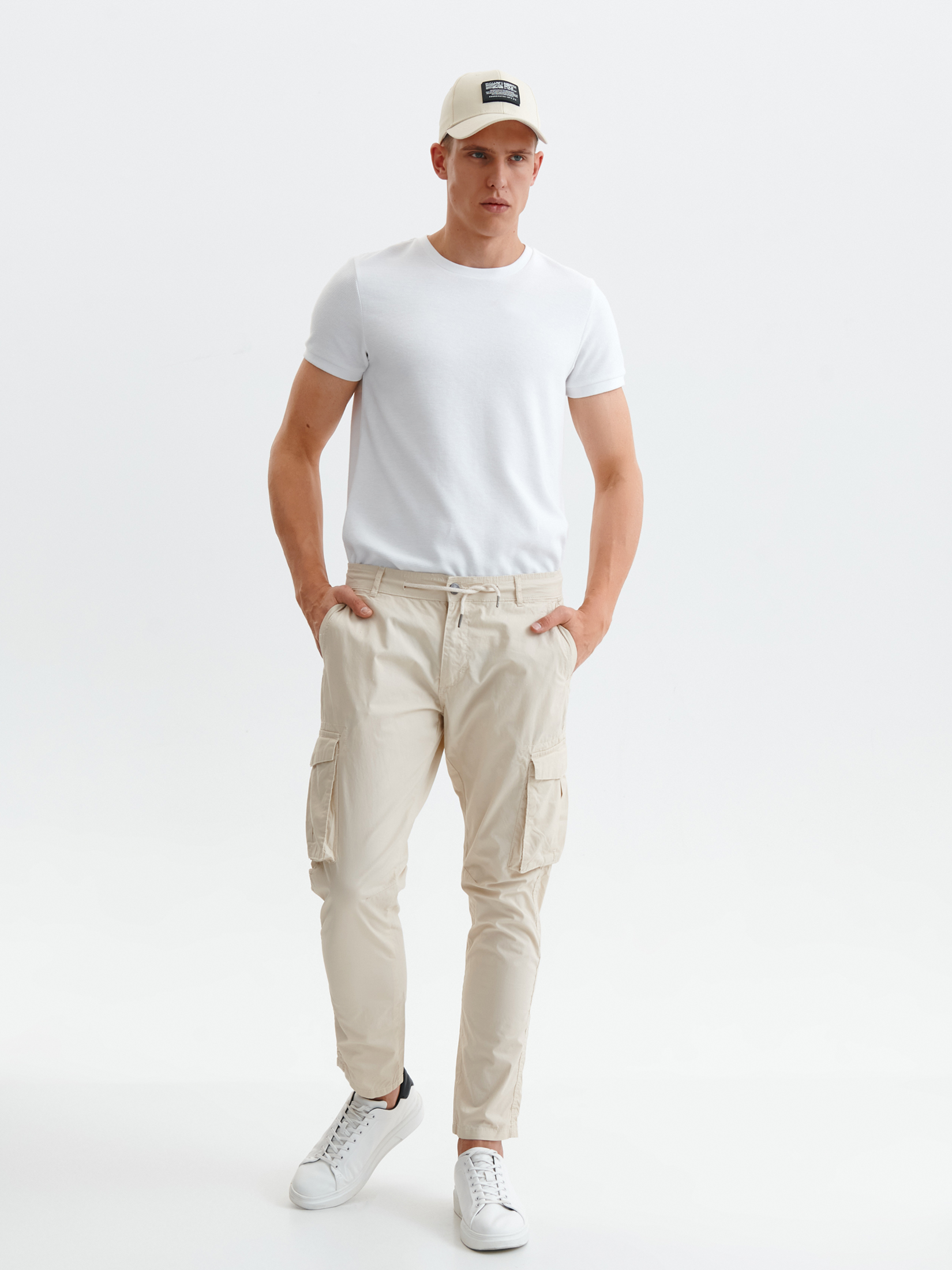 Spodnie cargo z lekkiej tkaniny