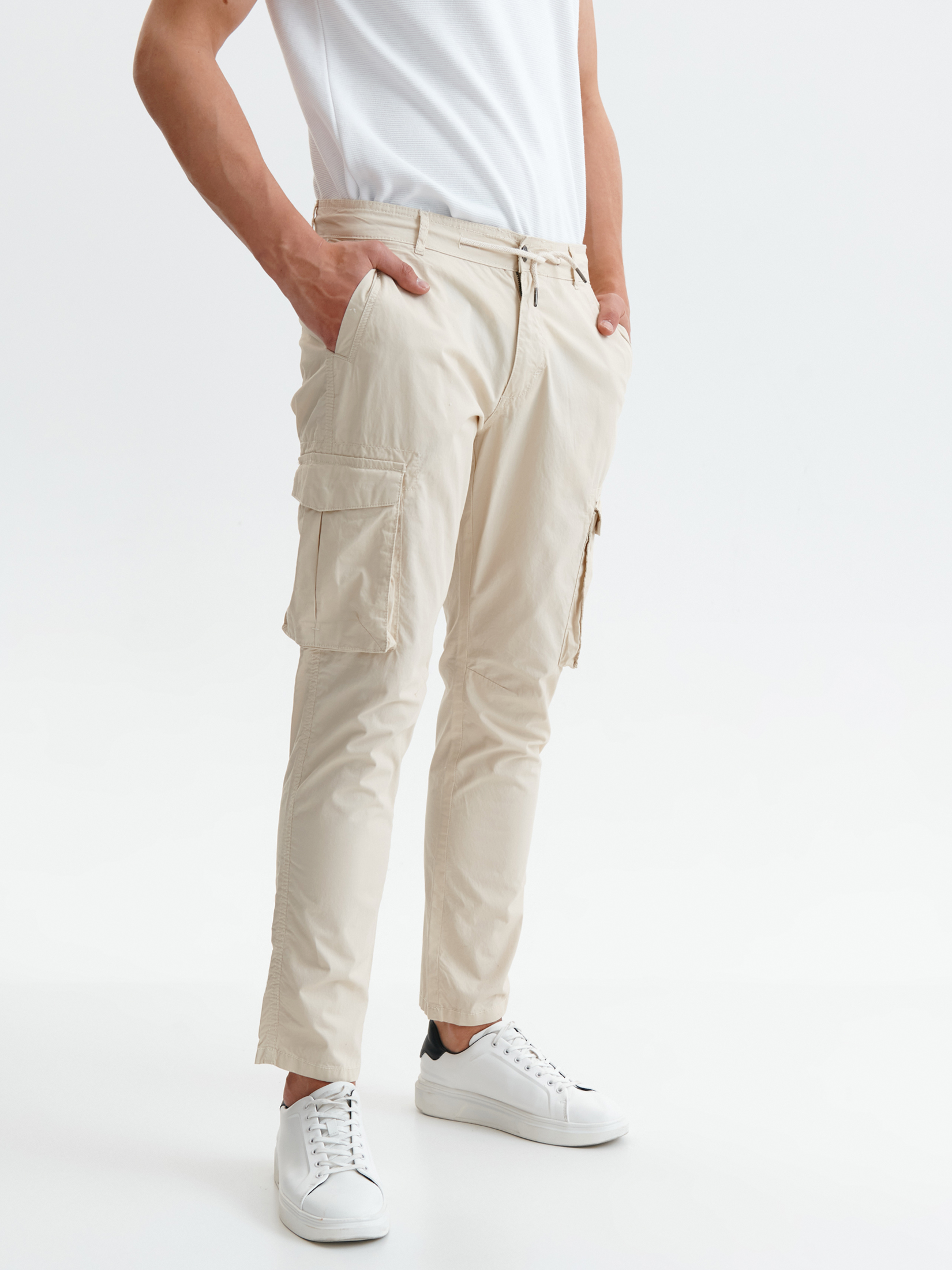 Spodnie cargo z lekkiej tkaniny