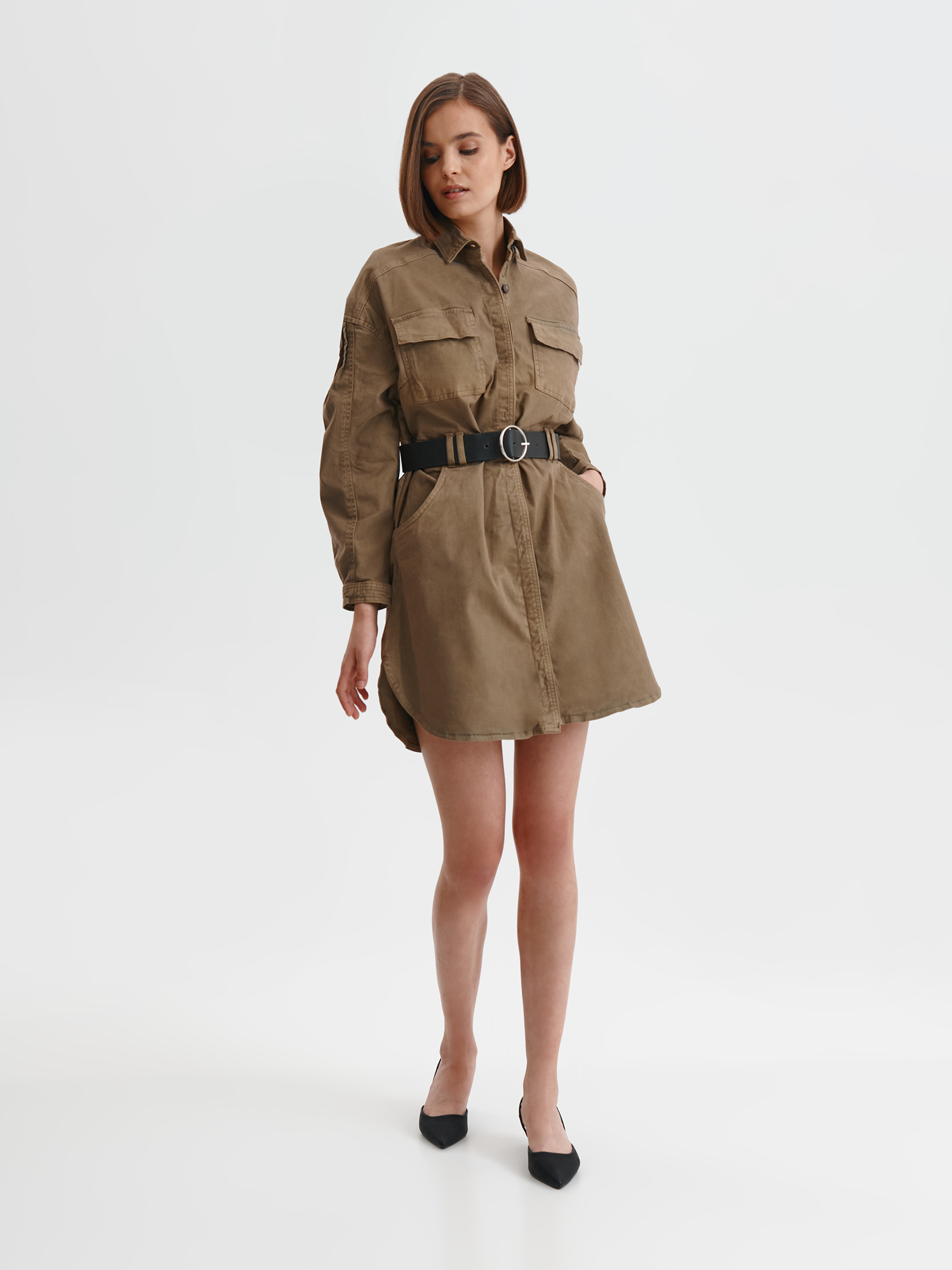 Szmizjerka z szerokim paskiem