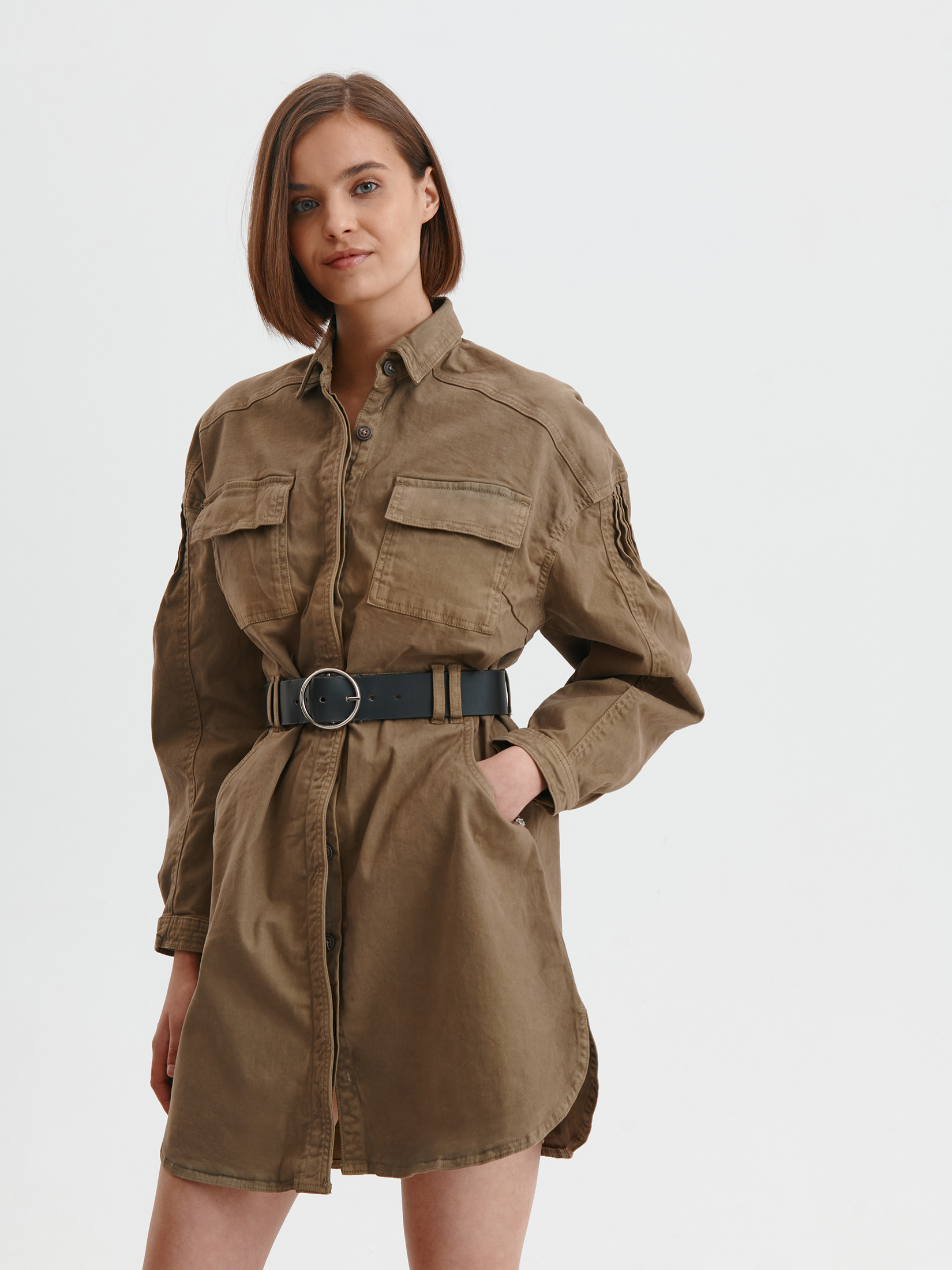 Szmizjerka z szerokim paskiem