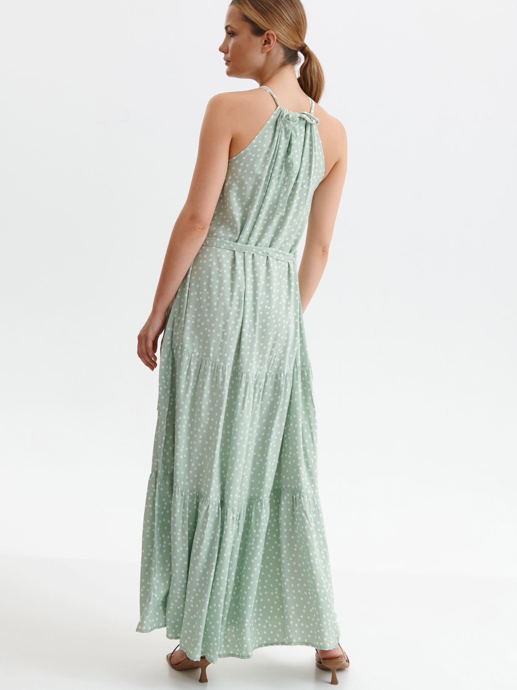 Sukienka maxi w grochy