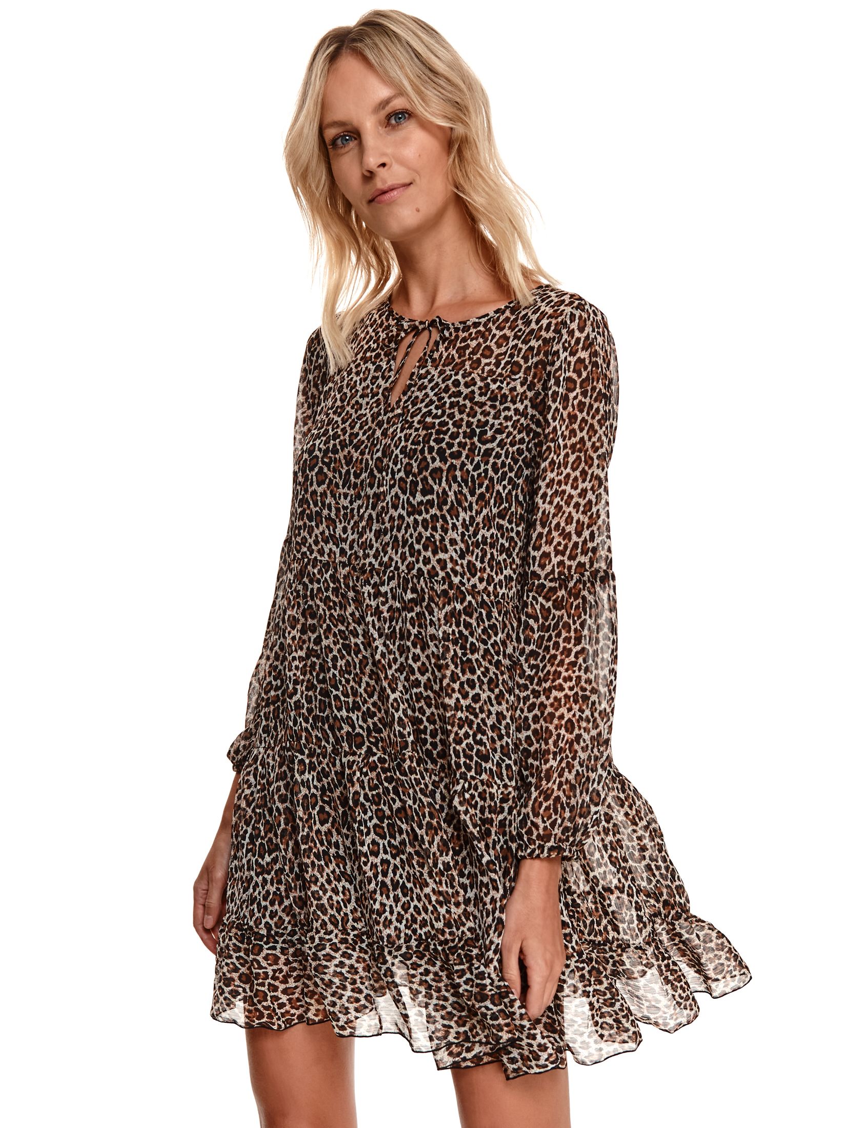 Sukienka damska w panterkę 