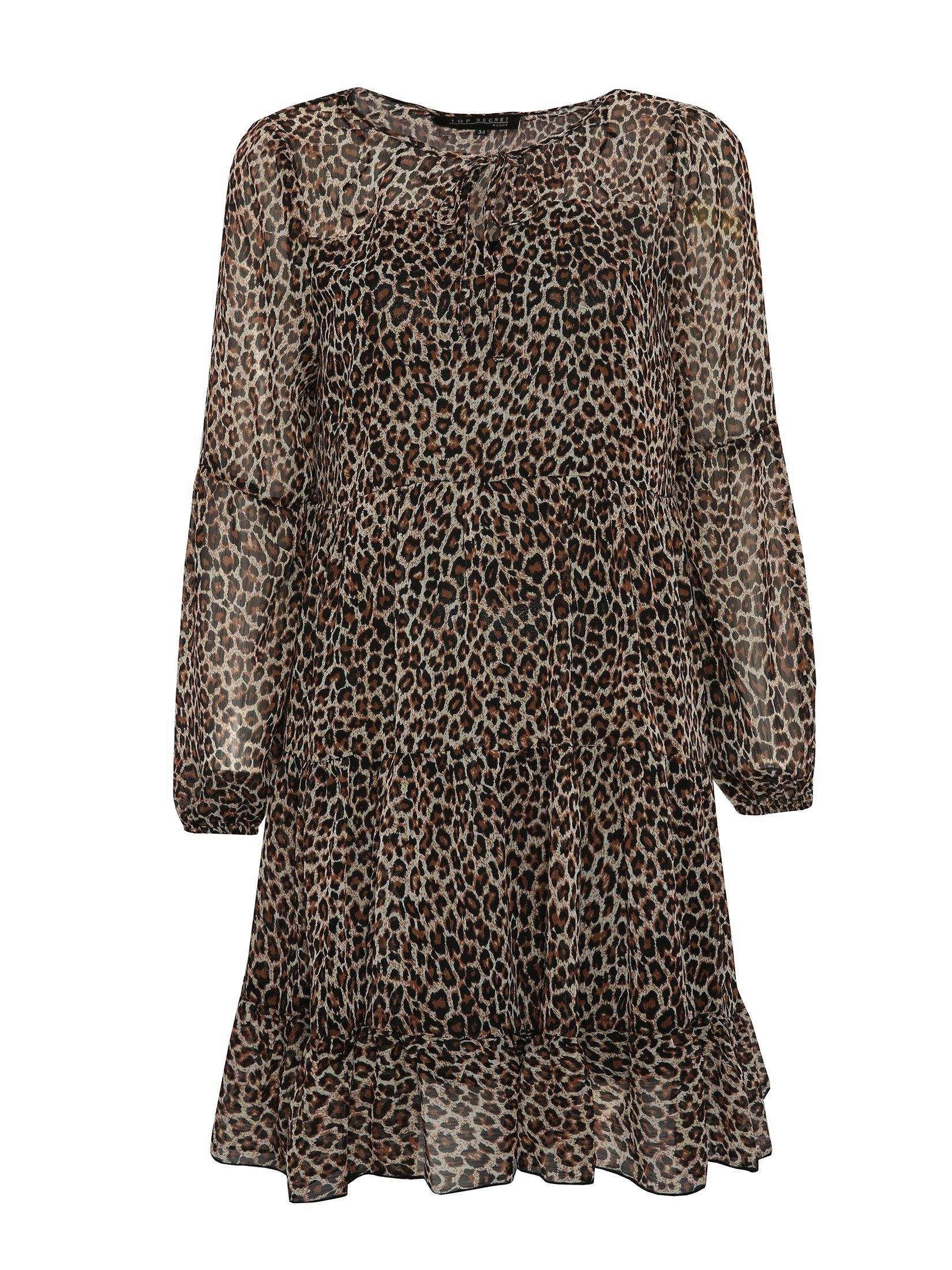 Sukienka damska w panterkę 