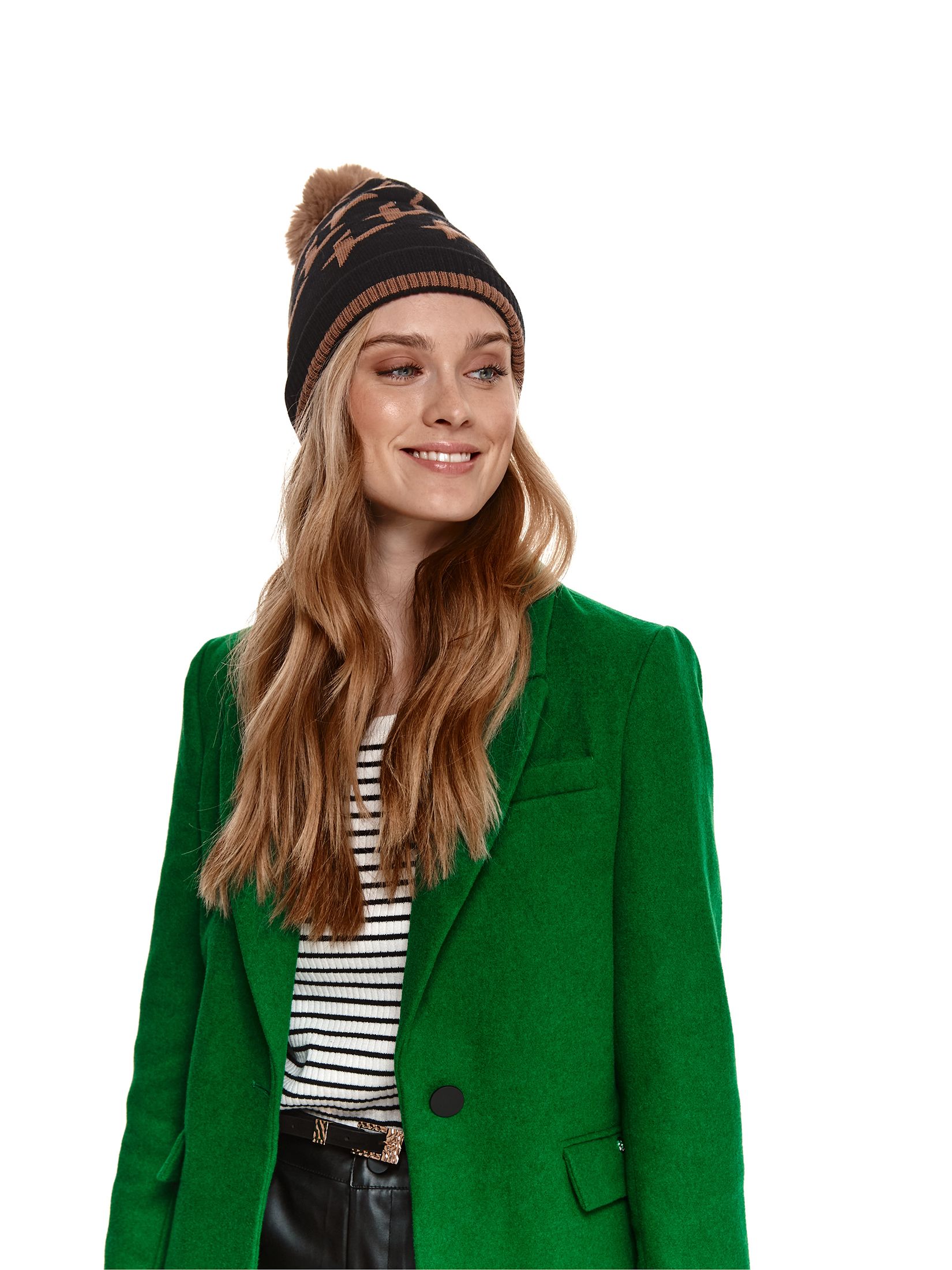 Sweter z rękawem 3/4 w paski