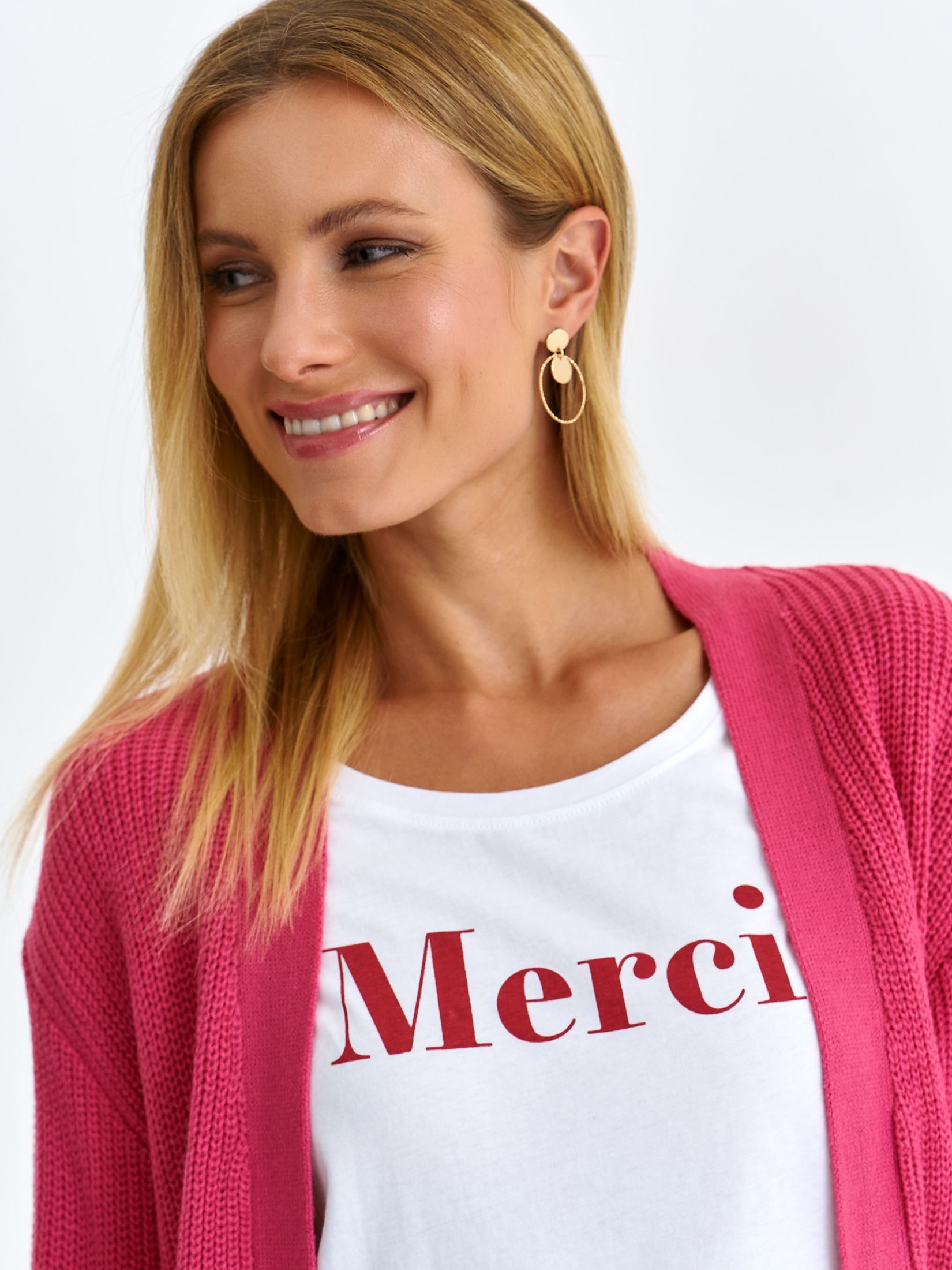 Kardigan z długim rękawem