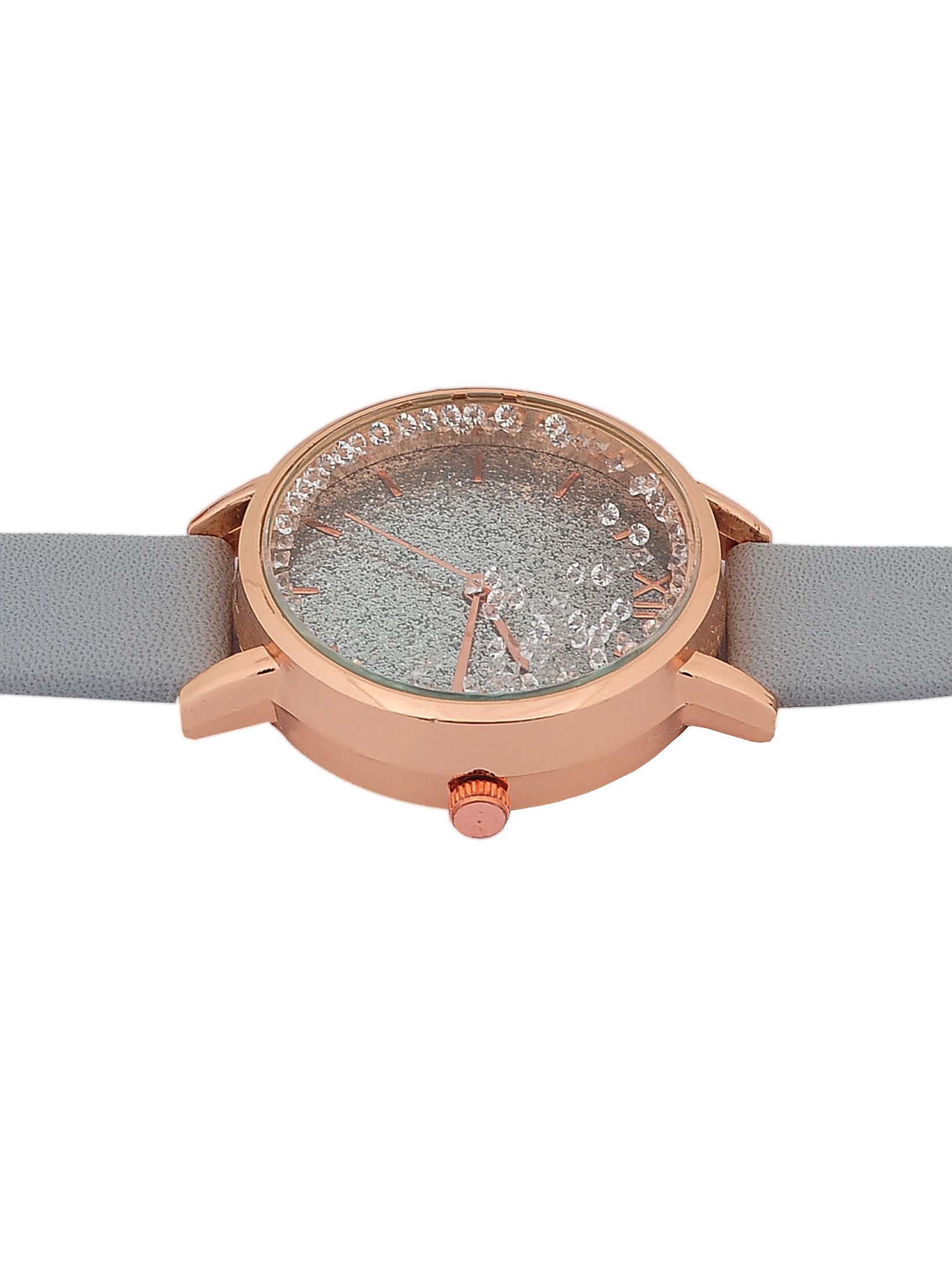 Elegancki zegarek z błyszczącą aplikacją