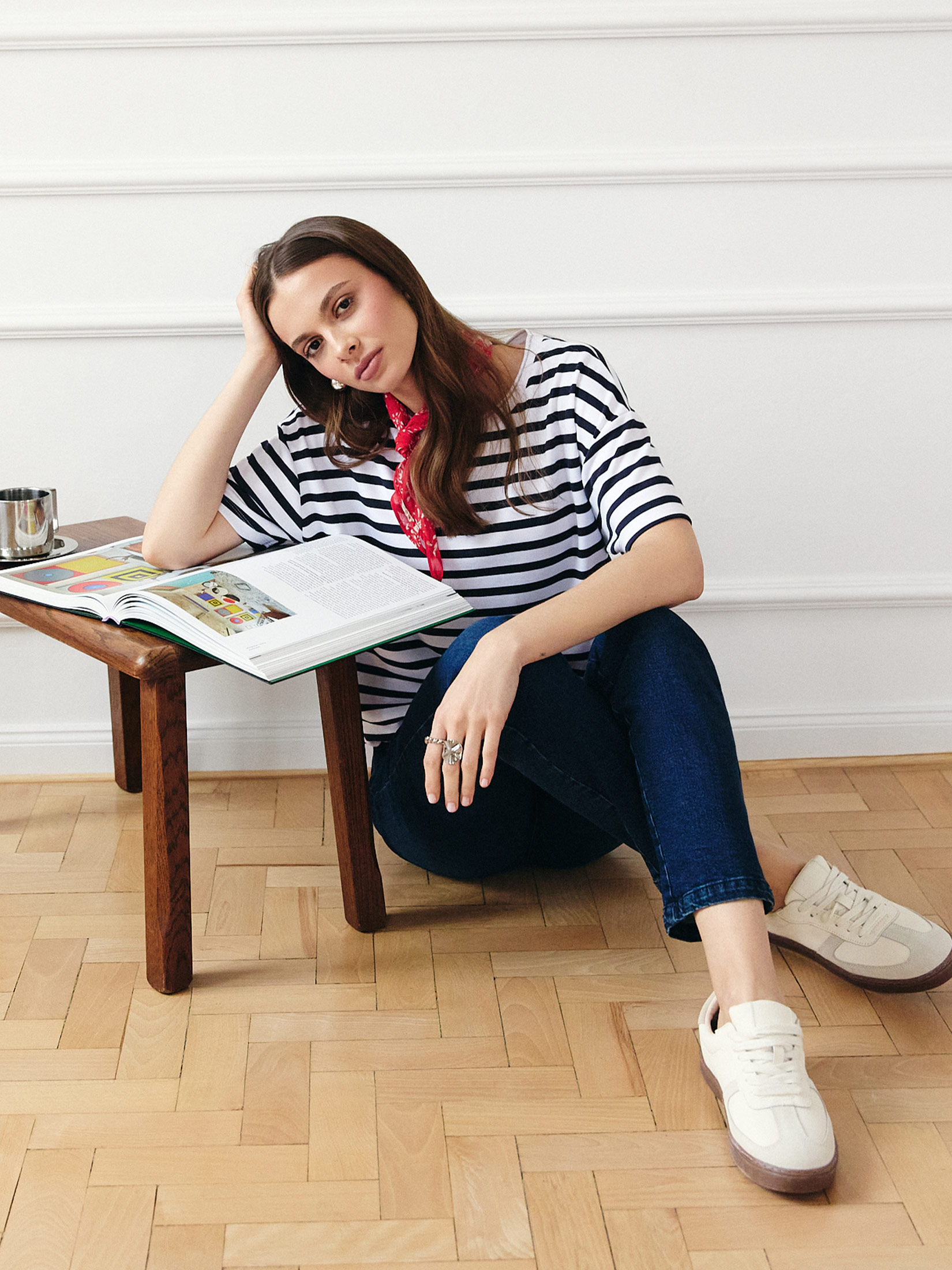 Granatowe jeansy slim fit, Top Secret