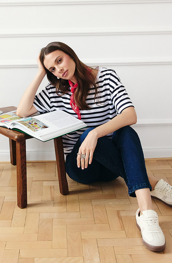 Granatowe jeansy slim fit