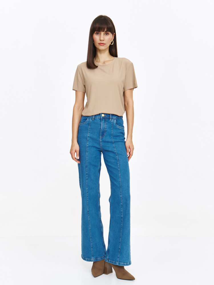 Beżowy t-shirt basic Beżowy t-shirt basic