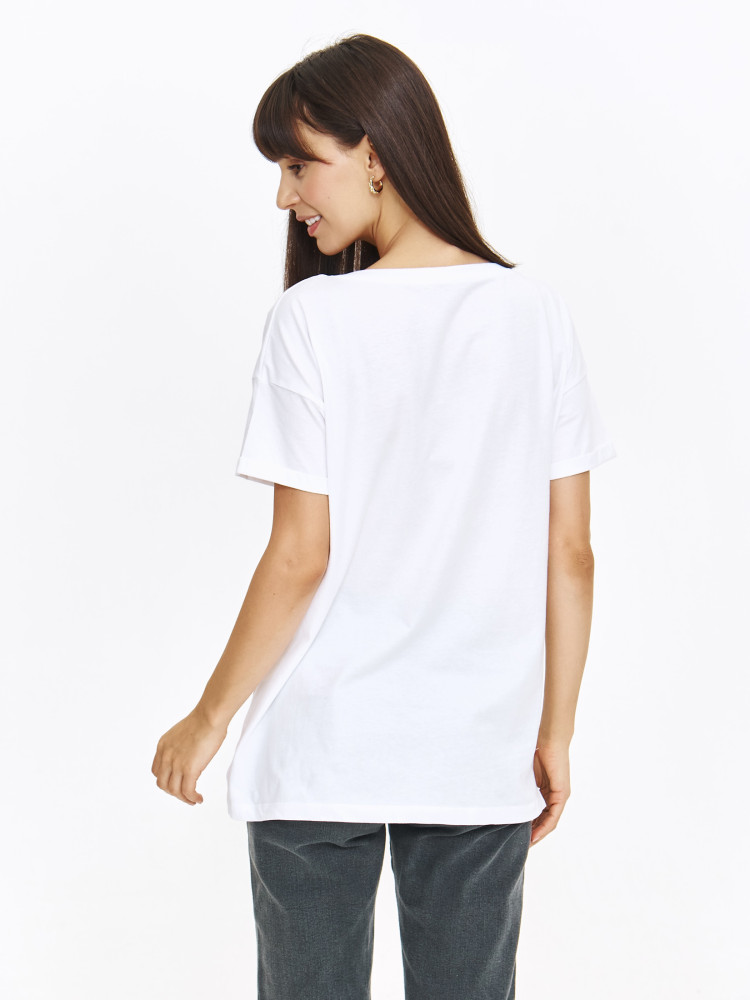 Biały top z serduszkiem