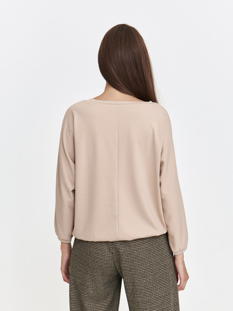 Luźna bluza z błyszczącym nadrukiem Luźna bluza z błyszczącym nadrukiem