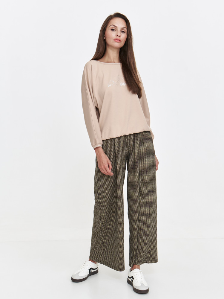 Luźna bluza z błyszczącym nadrukiem Luźna bluza z błyszczącym nadrukiem