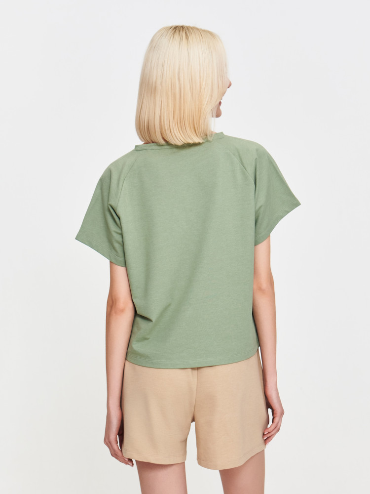 Oliwkowa bluza nierozpinana 