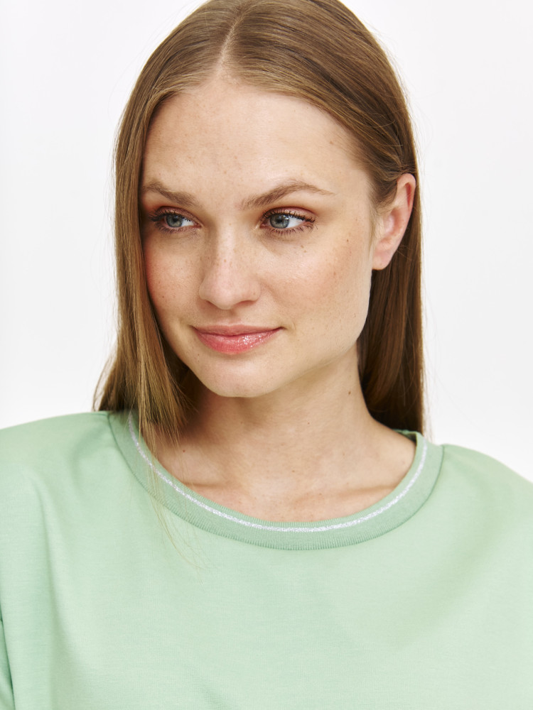 Bluza z krótkim rękawem jasna zieleń