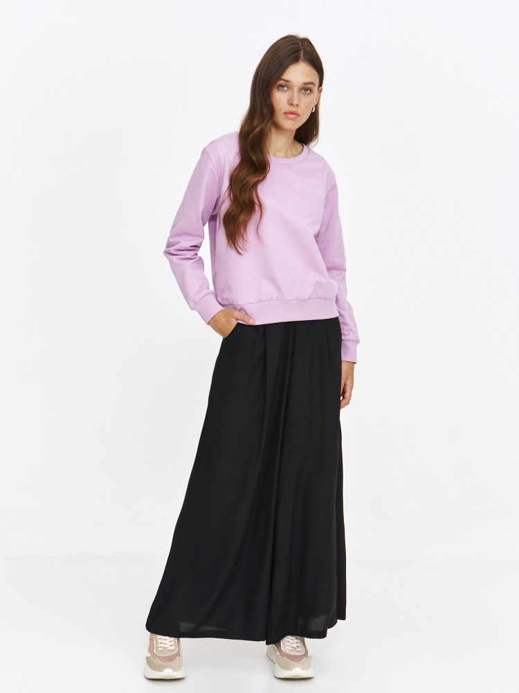 Bluza z dzianiny z napisem 