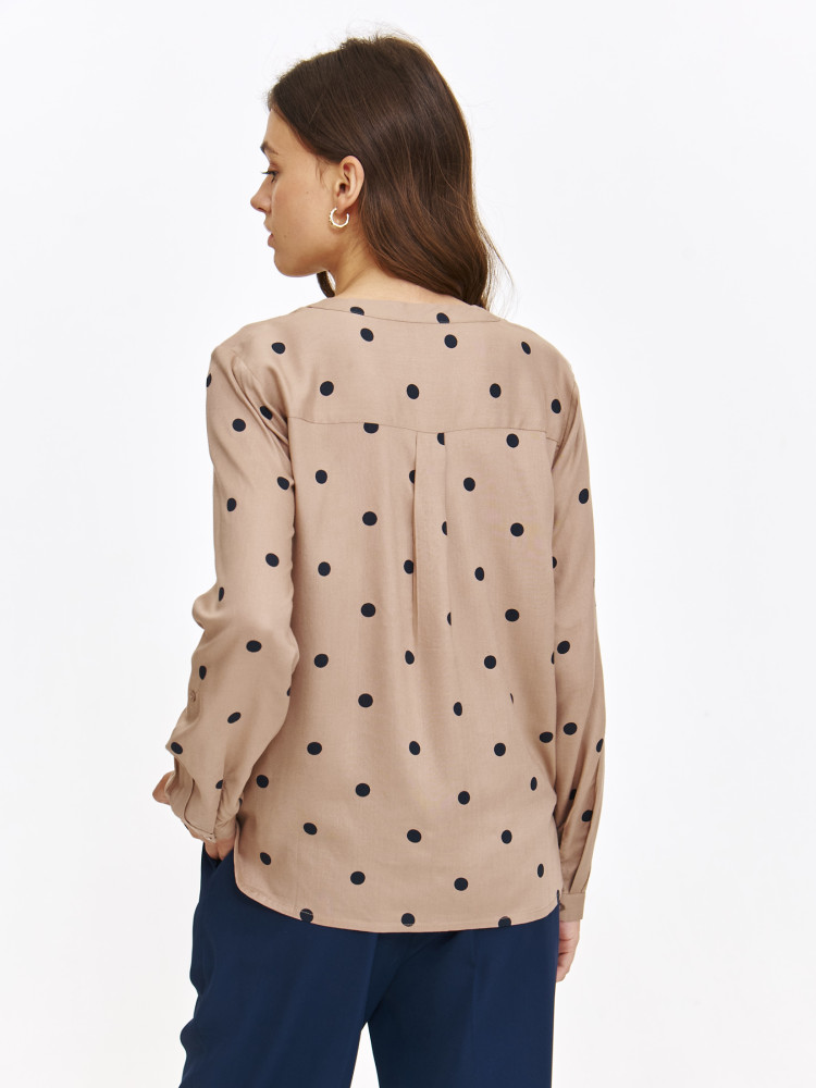 Bluzka koszulowa w duże grochy