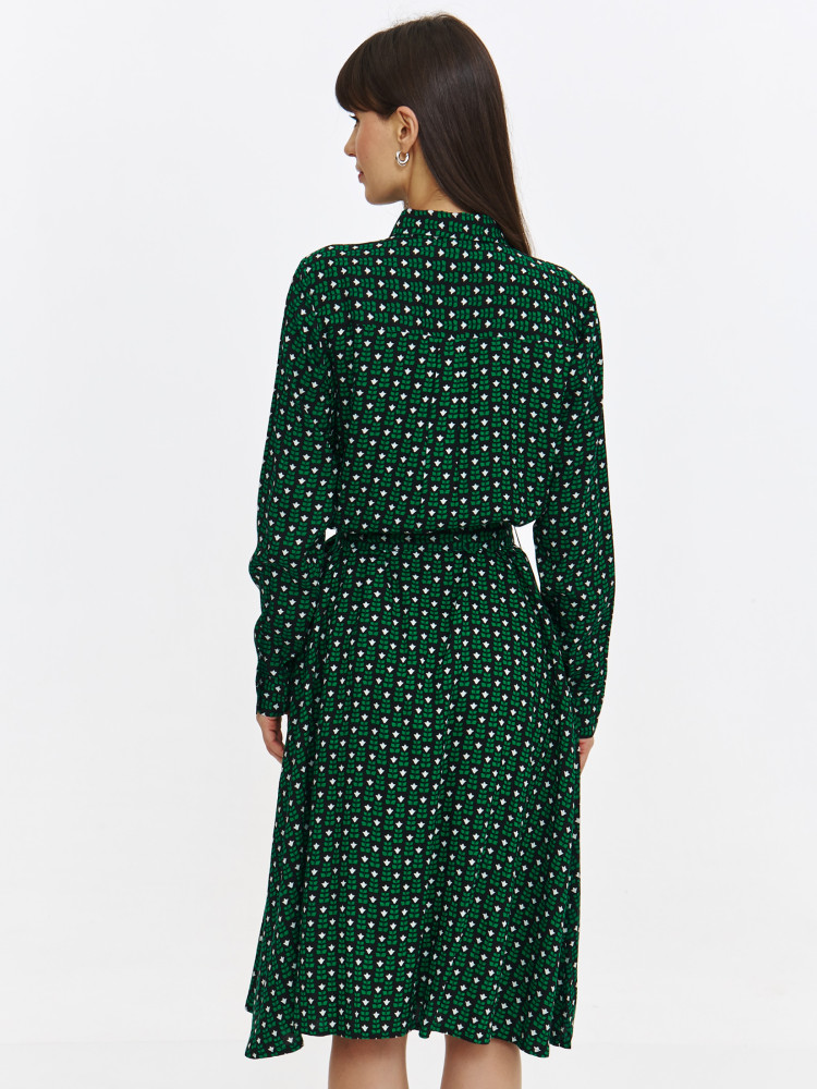 Casualowa sukienka midi z nadrukiem Casualowa sukienka midi z nadrukiem