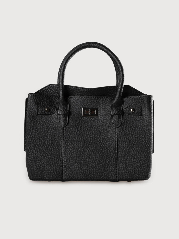 Czarna torebka typu shopper 