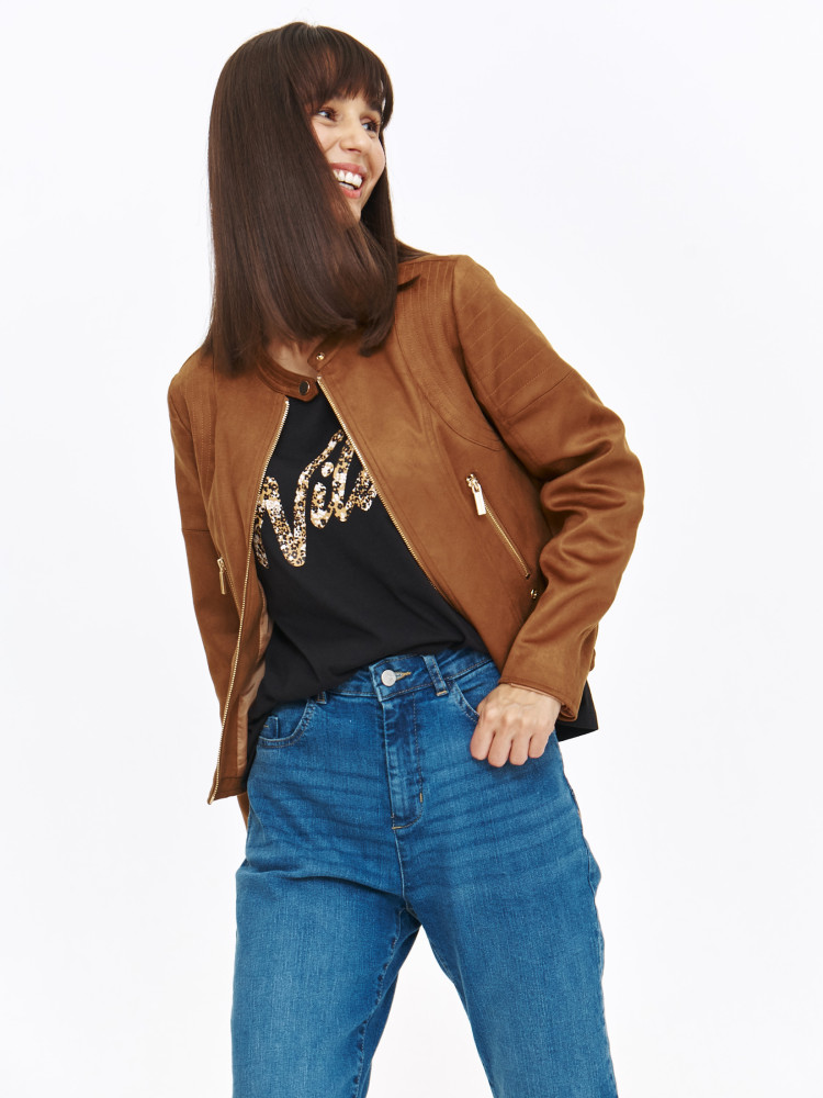 Czarny t-shirt z napisem