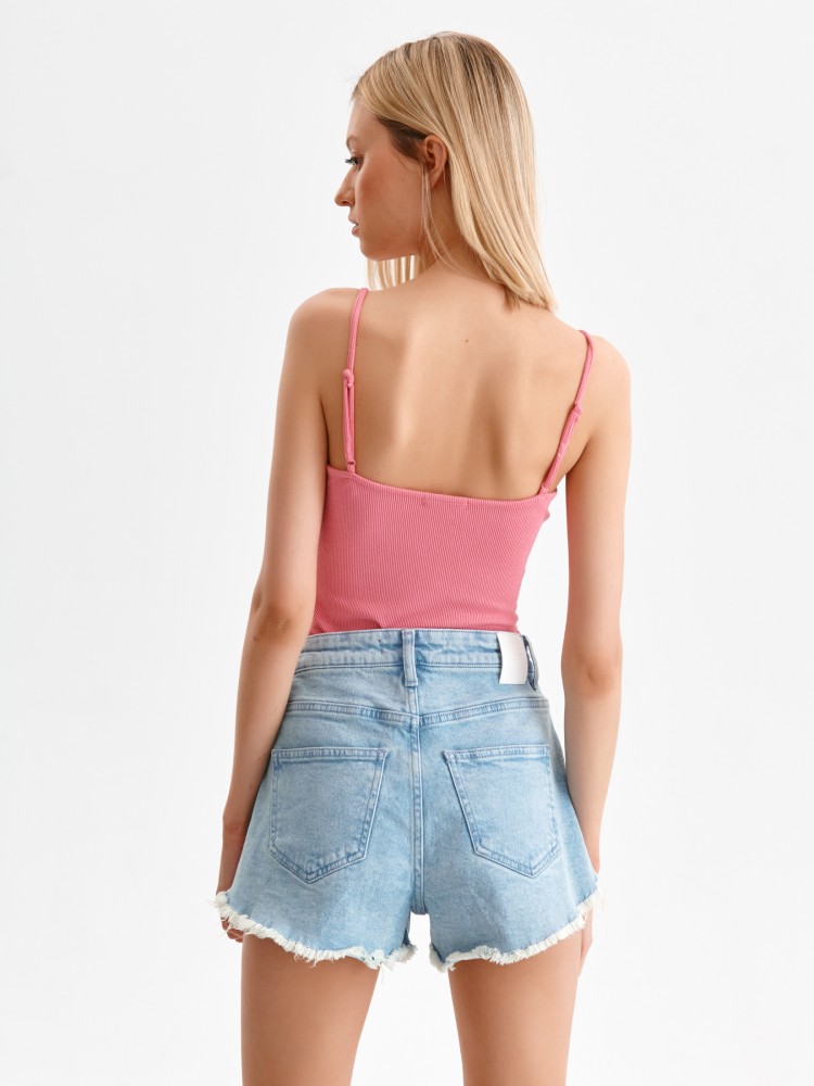 Dzianinowe body na cienkich ramiączkach