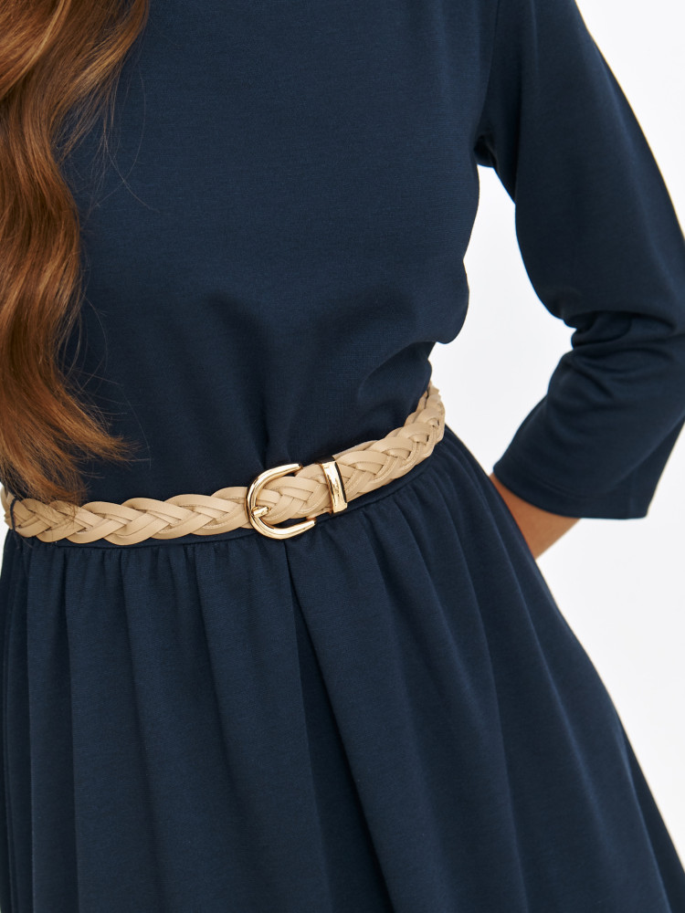 Gładka sukienka z podszewką 