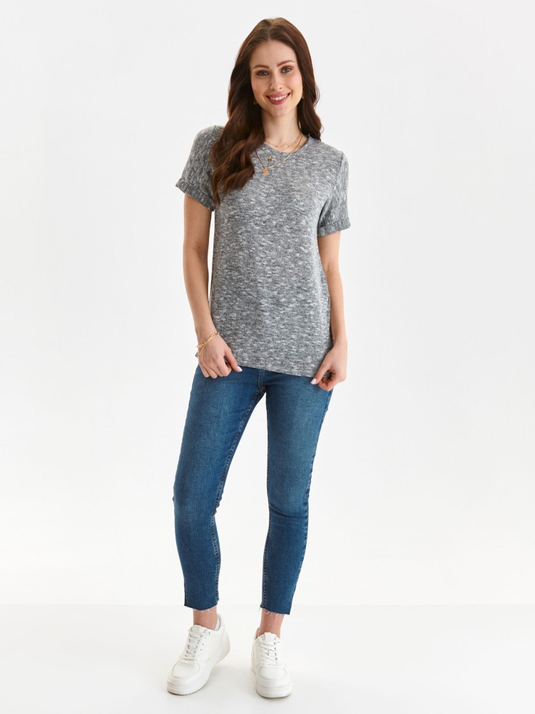 Luźna bluzka z krótkim rękawem