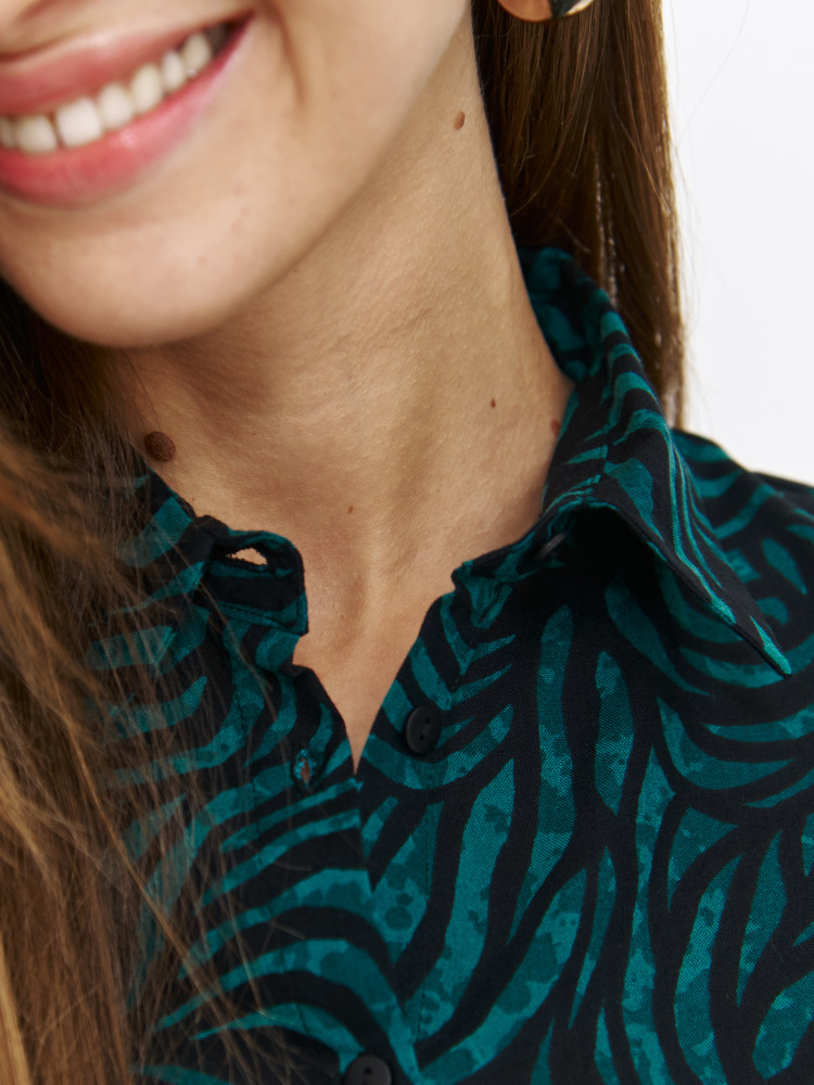 Koszula w zielone wzory Koszula w zielone wzory