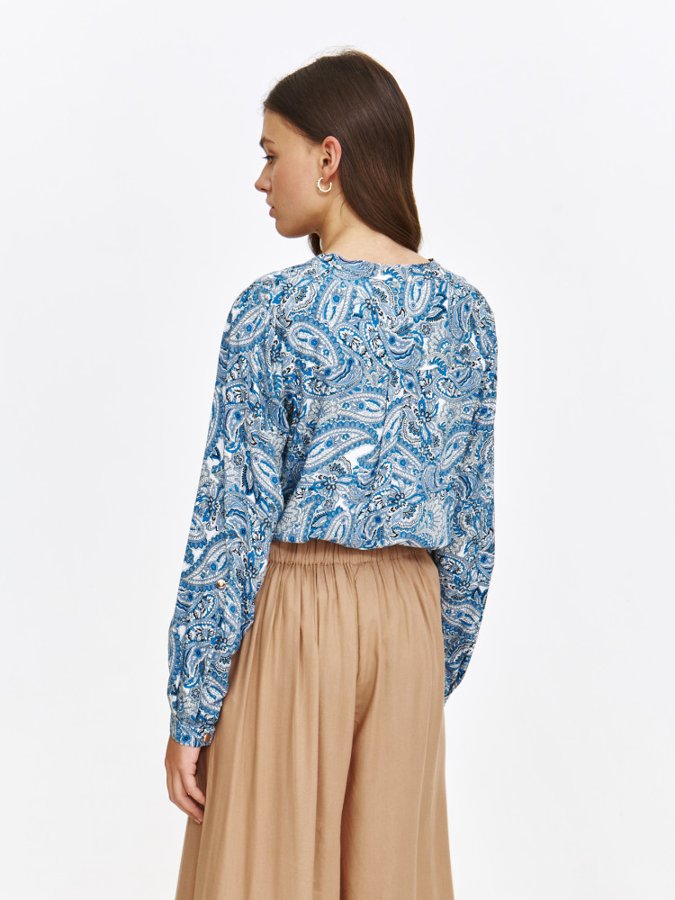 Koszulowa bluzka damska z wiskozy 