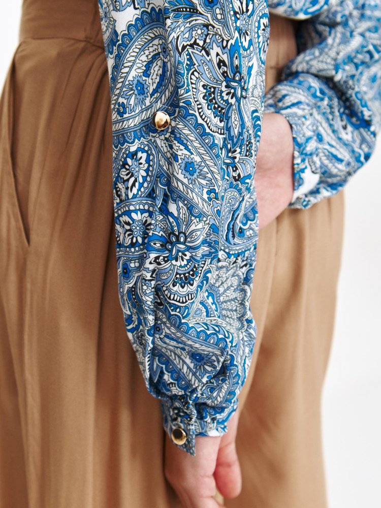 Koszulowa bluzka damska z wiskozy 