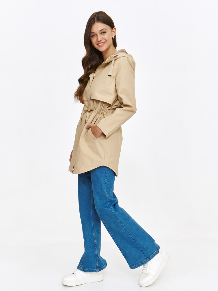 Kurtka typu parka z ozdobnym wiązaniem Kurtka typu parka z ozdobnym wiązaniem