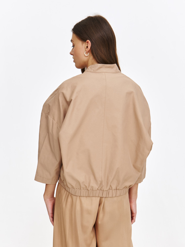 Luźna kurtka z rękawem 3/4