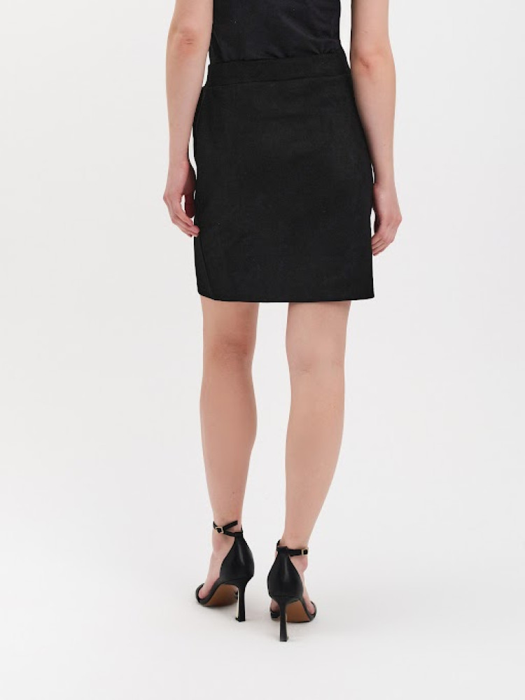 Mini spódniczka z imitacji zamszu 