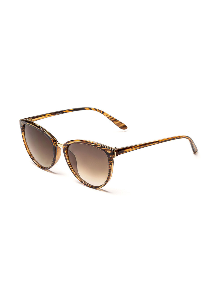 Owalne okulary przeciwsłoneczne w cieniowanych oprawkach 