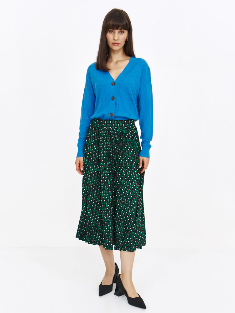 Niebieski uniwersalny kardigan damski