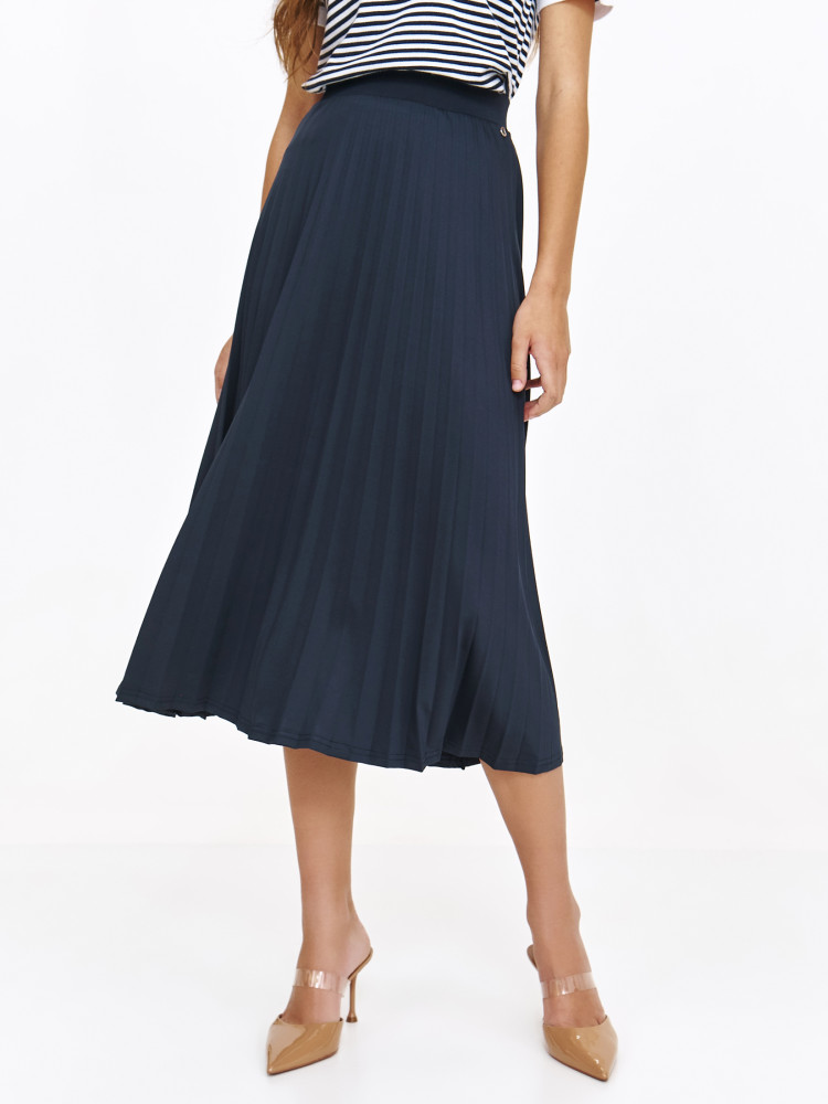 Plisowana granatowa spódnica 