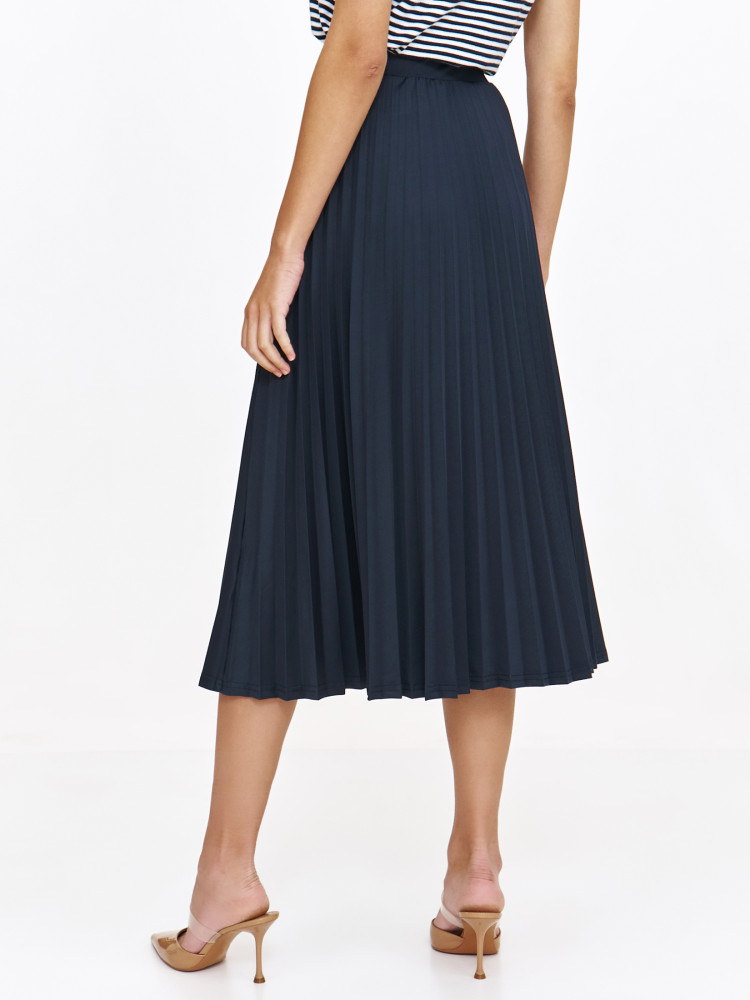 Plisowana granatowa spódnica 